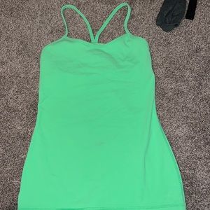 neon green lululemon tank top